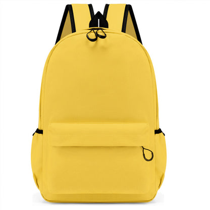 Simple Large Capacity Solid Color Oxford Cloth Backpack