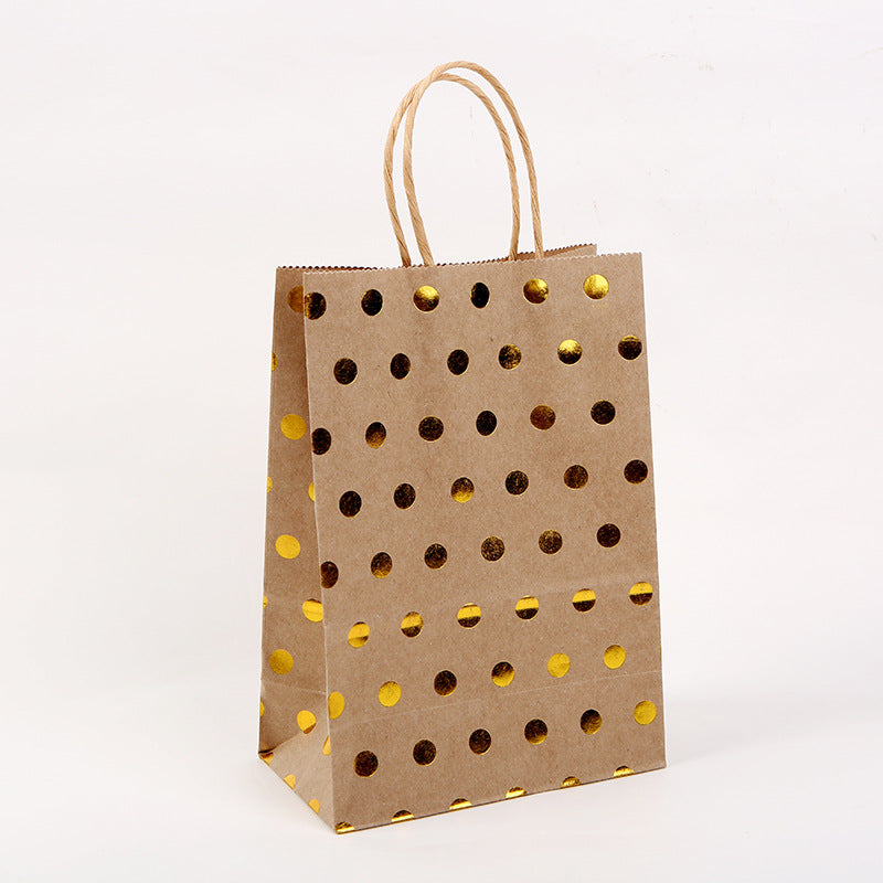 Sac fourre-tout en papier kraft avec impression à chaud - 21 x 15 x 8 cm 