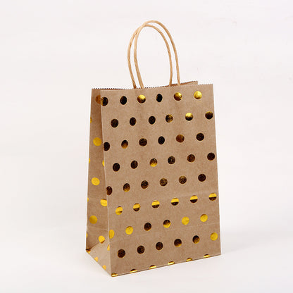 Sac fourre-tout en papier kraft avec impression à chaud - 21 x 15 x 8 cm 