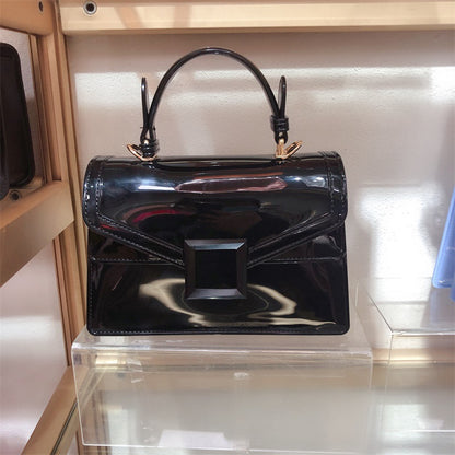 Jelly Bag Transparent PVC Women Gradient Color Small Square Bag