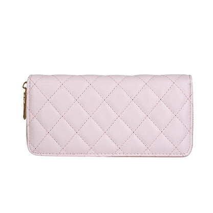 Women'S Fashion Diamond Embroidery Line Mid-Length Dinner Coin Purse