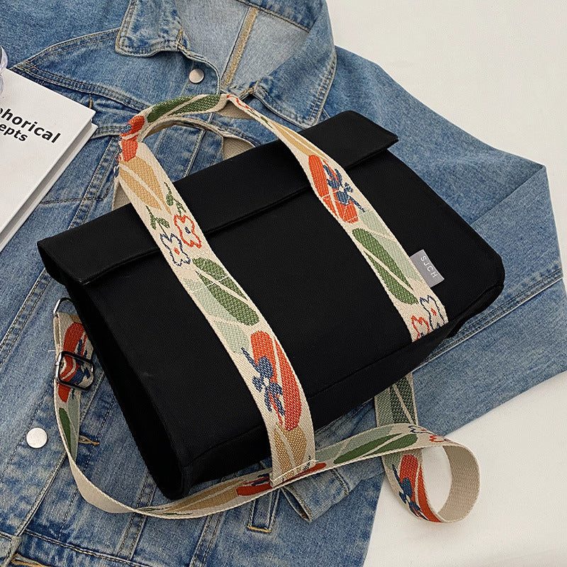 Women Fashion Casual Large Capacity Canvas Handbag