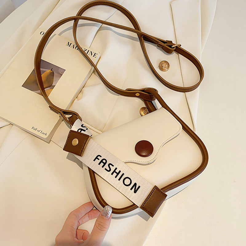 Women Fashion Vintage Flap PU Crossbody Bag