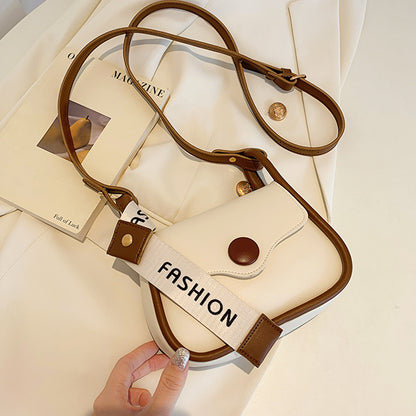 Women Fashion Vintage Flap PU Crossbody Bag