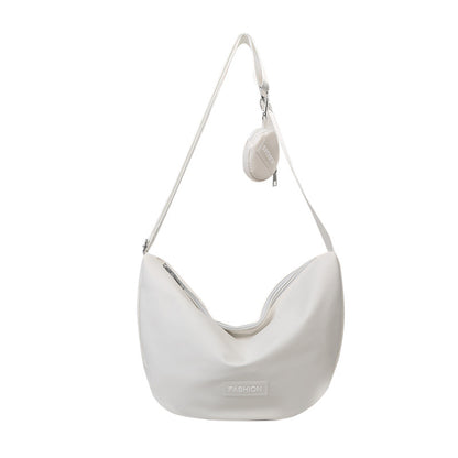 Sac à bandoulière en tissu Oxford à fermeture éclair pour femme, style décontracté et tendance, grande capacité 