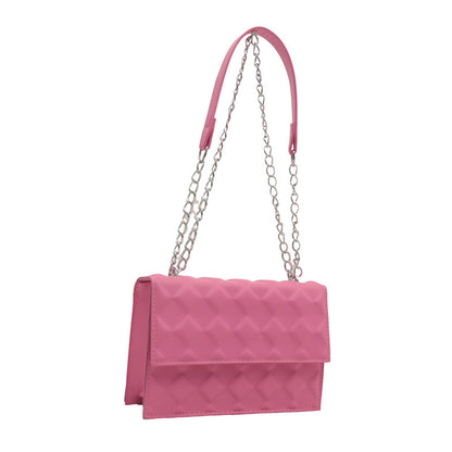 Sac à bandoulière carré simple de couleur unie 