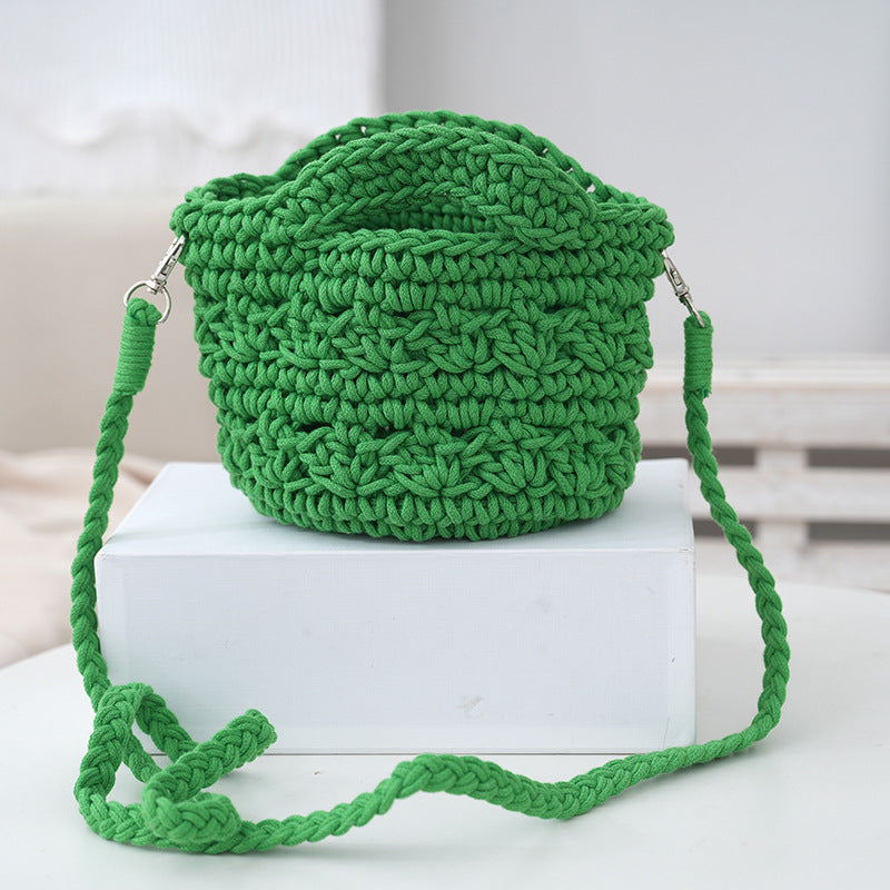 Women Casual Hand-Woven Knitted Crossbody Bag