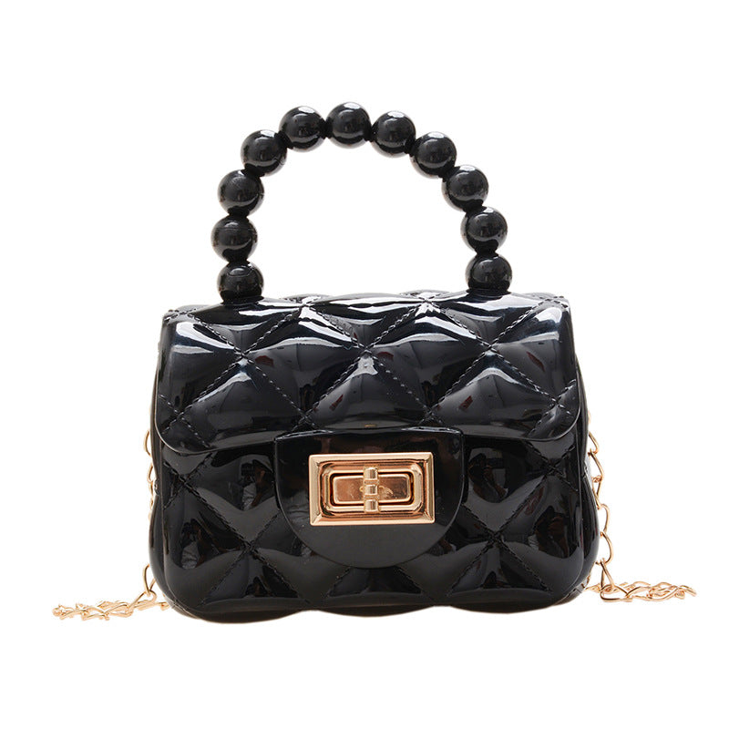 Mini sac messager tendance en gelée solide 