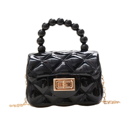 Mini sac messager tendance en gelée solide 