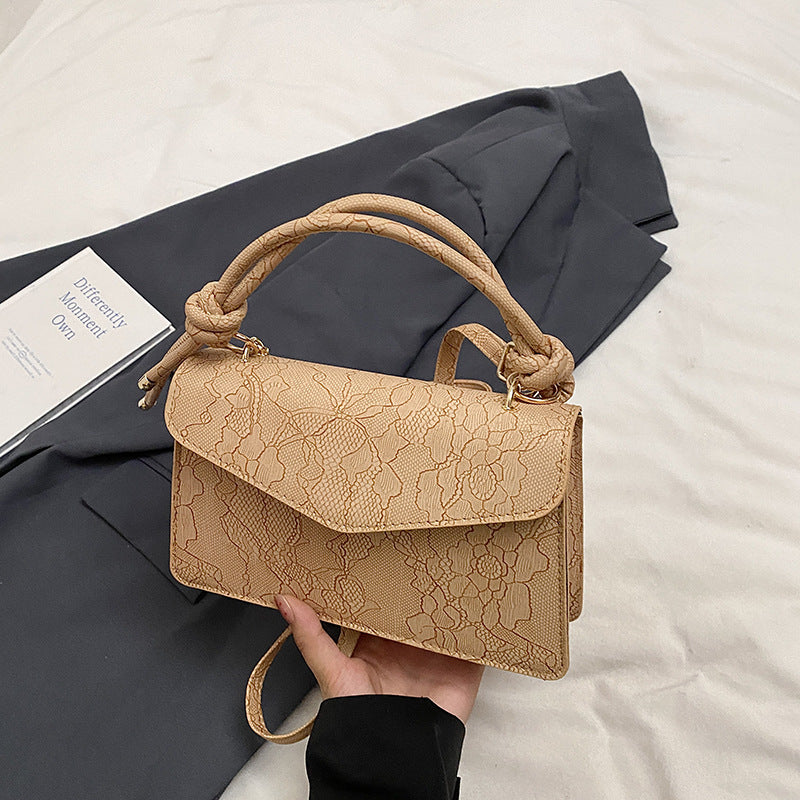 Simple Fashion Flip Print Square Shoulder Bag