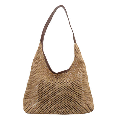 Women Vacation Summer Fashionable Straw Woven Shoulder Bag