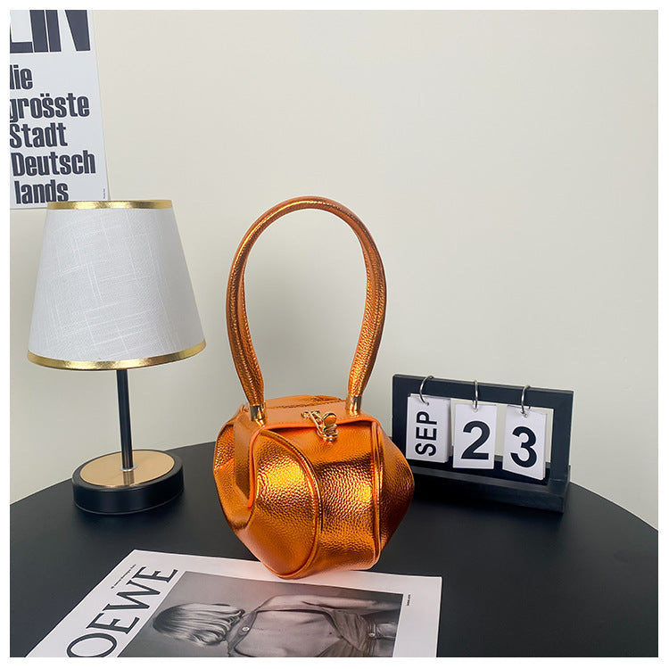 Sac à main tendance et créatif de couleur unie 