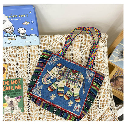 Sac à main bohème ethnique vintage grande capacité 