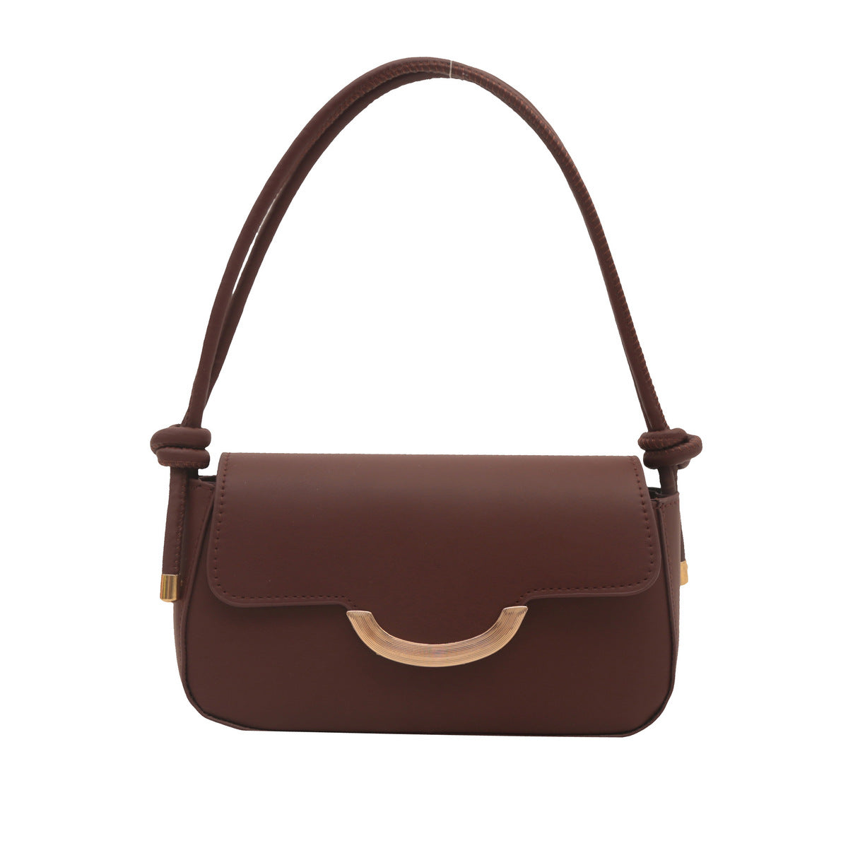 Sac à bandoulière carré simple de couleur unie 