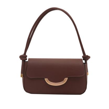 Sac à bandoulière carré simple de couleur unie 