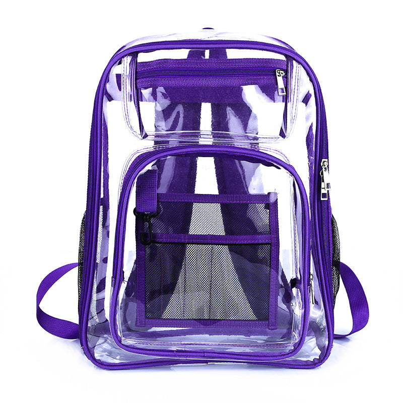 Sac à bandoulière tendance en PVC transparent de grande capacité 