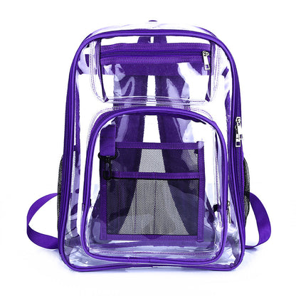 Sac à bandoulière tendance en PVC transparent de grande capacité 