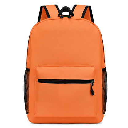 Simple Solid Color Large Capacity Backpack
