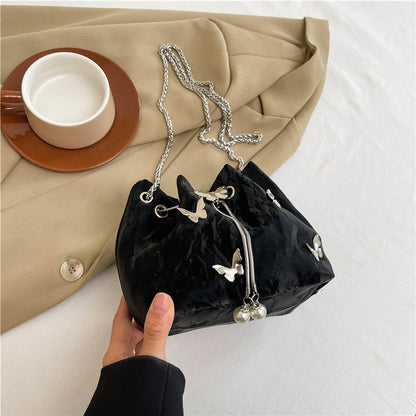 Autumn Women Fashion Elegant Butterfly Chain Shoulder Bag