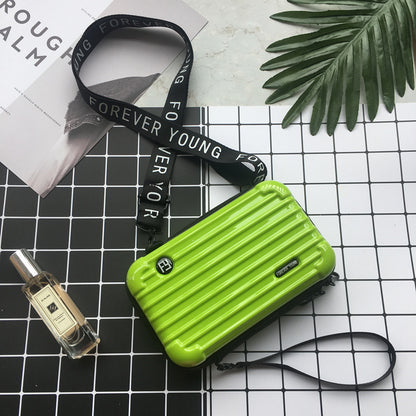 Women Fashion Solid Color Square Zipper Crossbody Bag