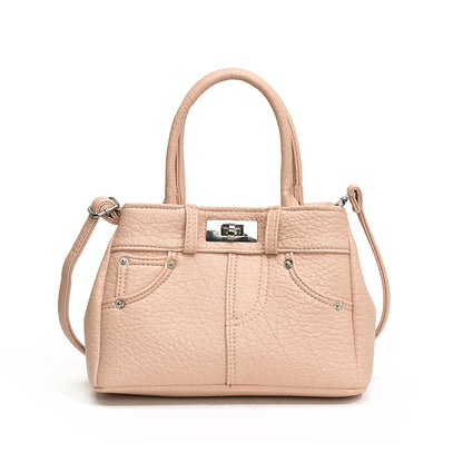 Sac à main plissé simple et tendance pour femme, couleur unie 