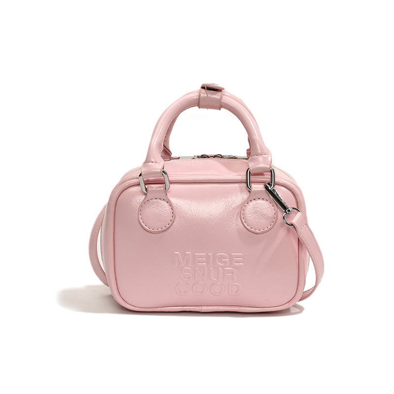 Sac à main élégant et tendance, couleur unie, portable, à bandoulière 