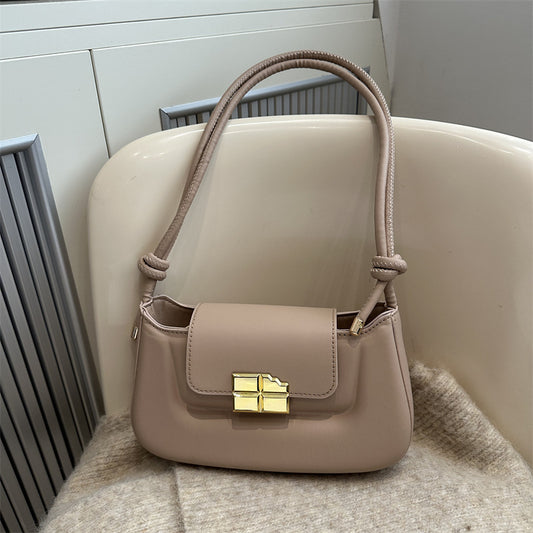 Women Fashion Casual Simple Solid Color Shoulder Bag