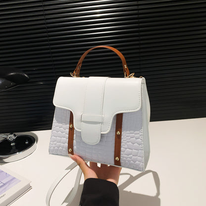 Sac à bandoulière imprimé crocodile tendance 