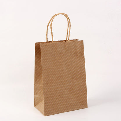 Kraft Milk Tea Takeaway Packaging Shopping Tote Packaging Bag