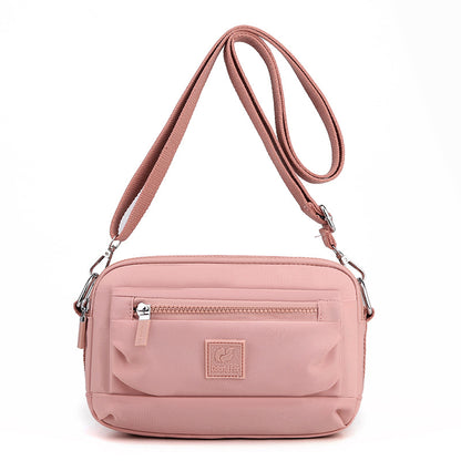 Sacs à bandoulière en nylon imperméables pour femmes, décontractés, couleur unie, fermeture éclair 