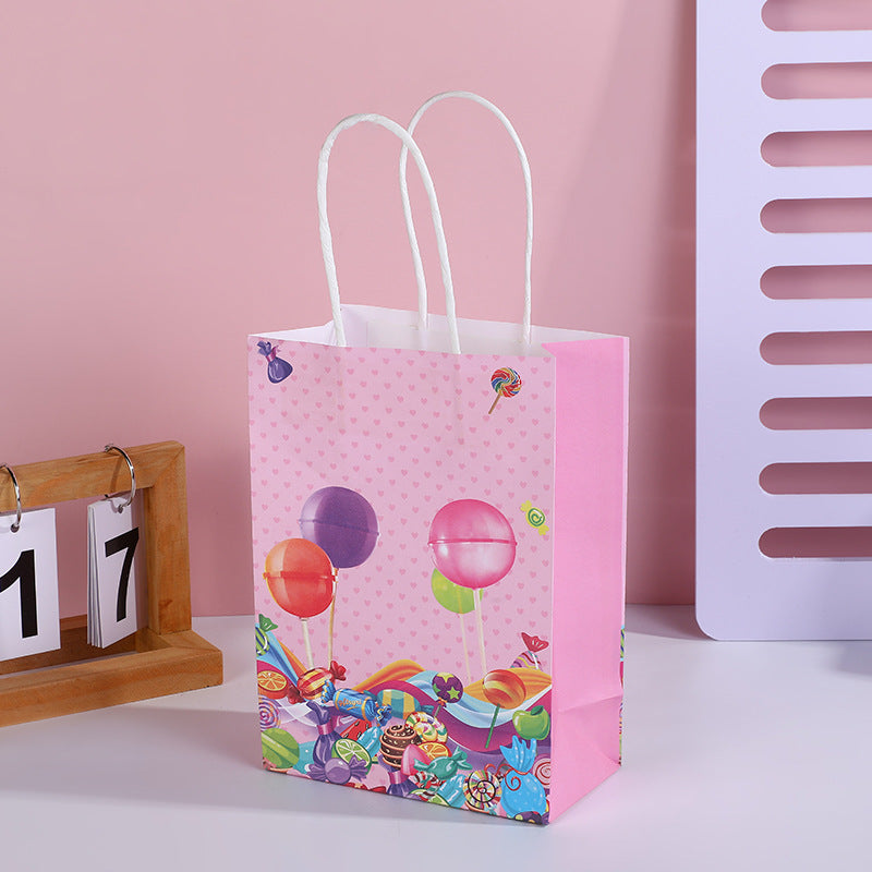 Sac de rangement et d'emballage à motif de ballons et bonbons de dessin animé, accessoires pour vêtements