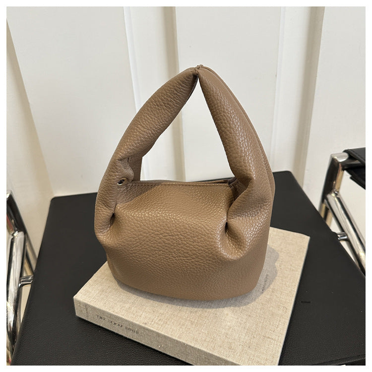 Fashionable Solid Color Shoulder Bag