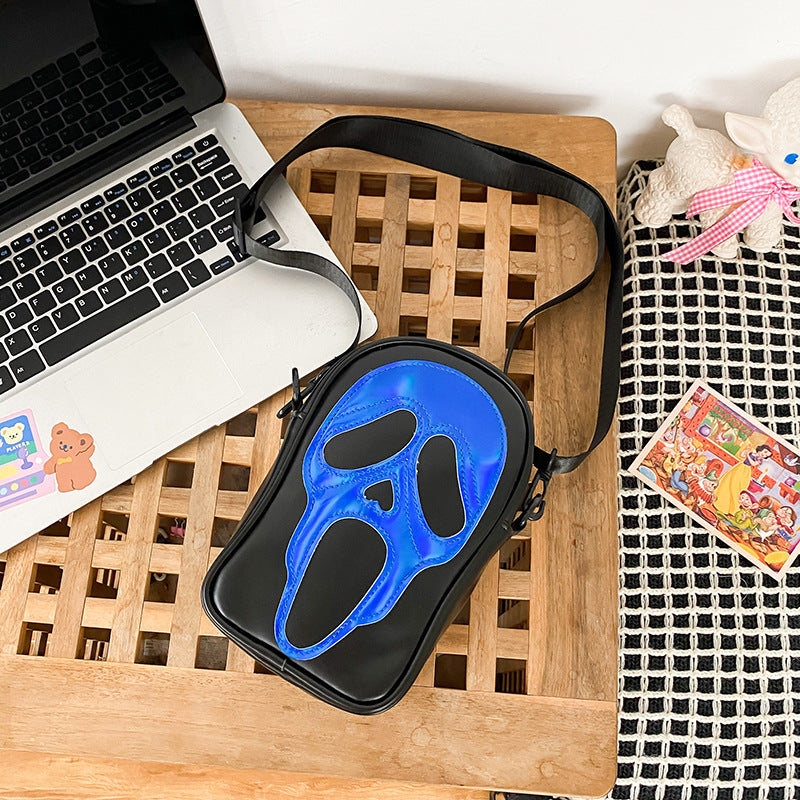 Sac à bandoulière créatif gothique Halloween avec tête de mort 