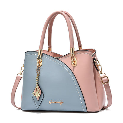 Sac à main carré de grande capacité avec pendentif papillon pour femme 