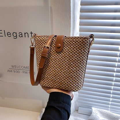 Sac à bandoulière tissé décontracté de style bohème 