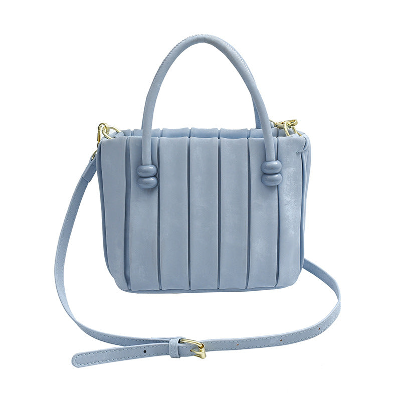 Sac à main plissé simple de couleur unie 