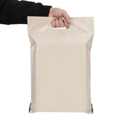 Lot de 100 sacs d'emballage épais et imperméables pour vêtements, 35 x 45 cm, couleur, portables, en plastique 