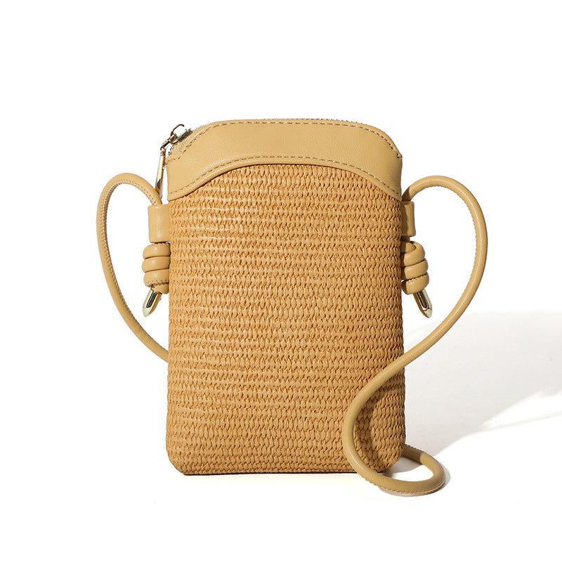 Women Sweet Cute Mini Vertical Zipper Crossbody Bag