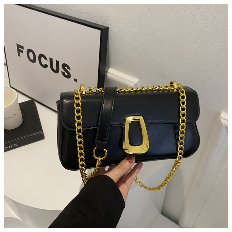 Sac à bandoulière carré à chaîne tendance 