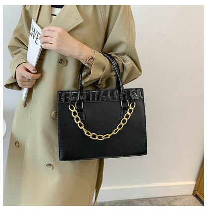 Women'S Fashion Large Capacity Retro Tote Design PU Work Handbag