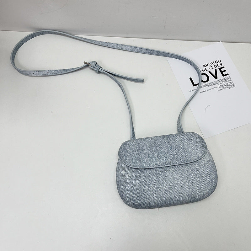 Sac à bandoulière simple en denim pour femme 
