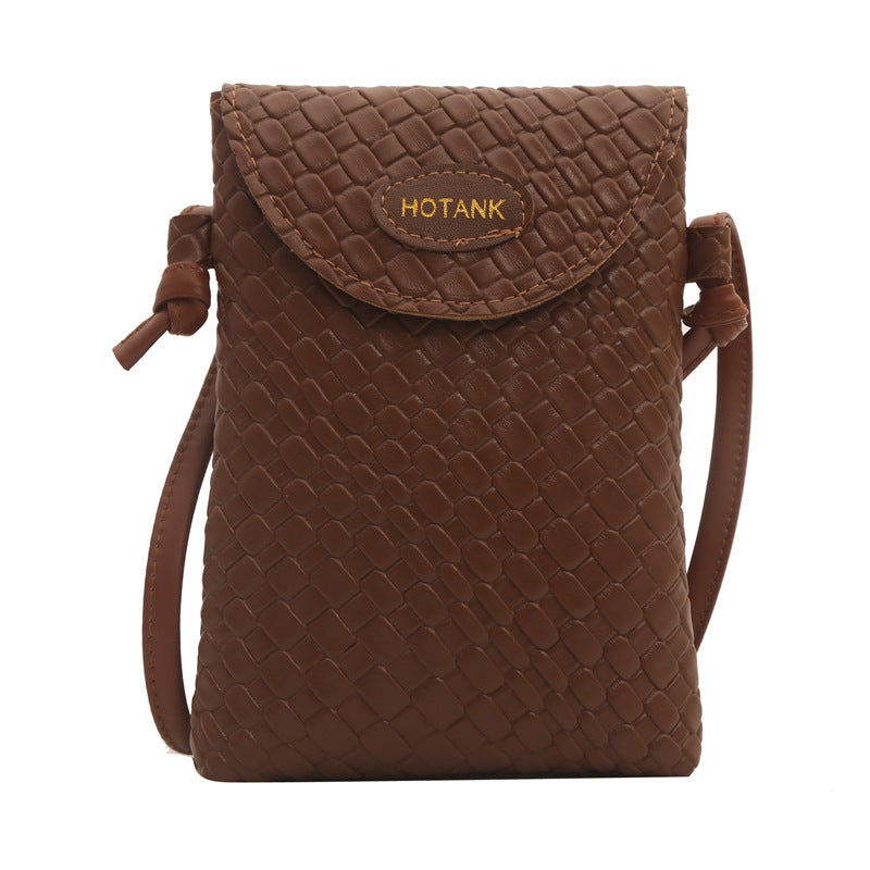 Simple Solid Color Flip Mini Crossbody Bag