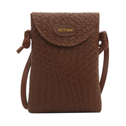 Simple Solid Color Flip Mini Crossbody Bag