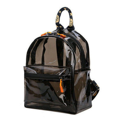 Women Fashion Pvc Clear Waterproof Backpack