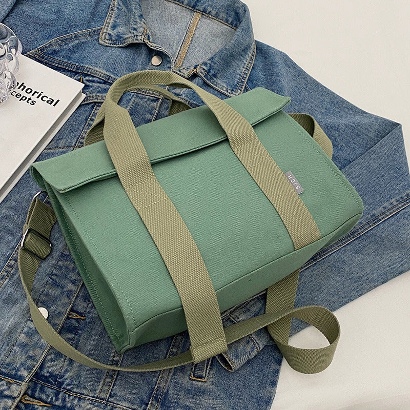 Women Fashion Casual Large Capacity Canvas Handbag
