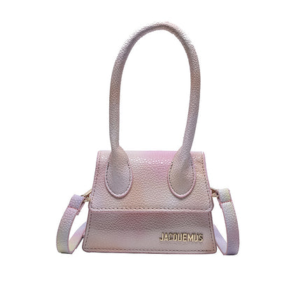 Women Fashion Mini Tie Dye Design Flap PU Handle Crossbody Bag