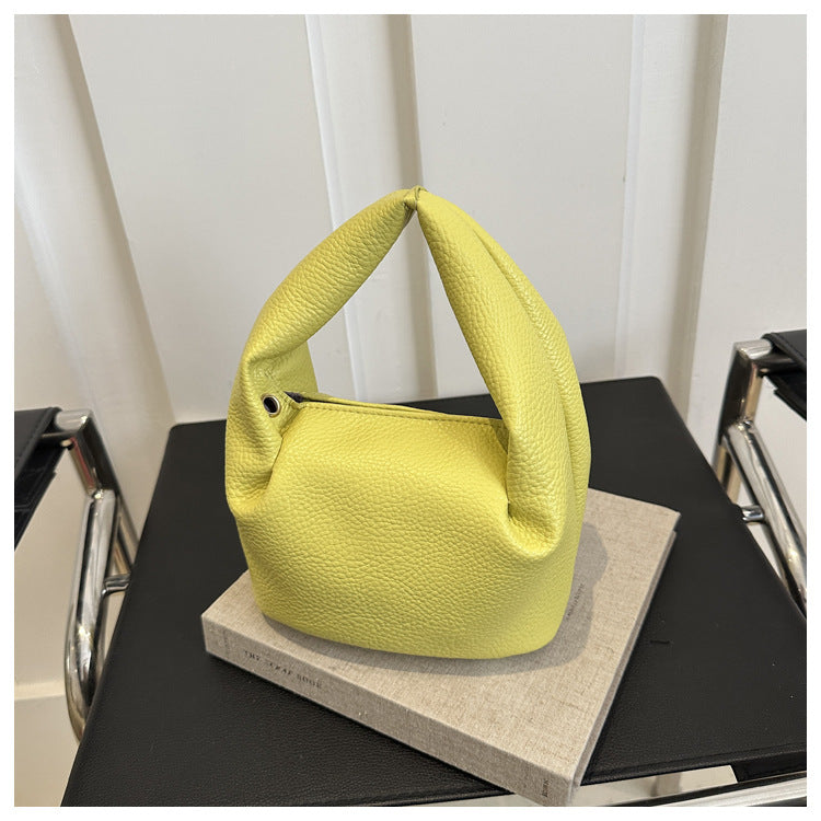 Fashionable Solid Color Shoulder Bag