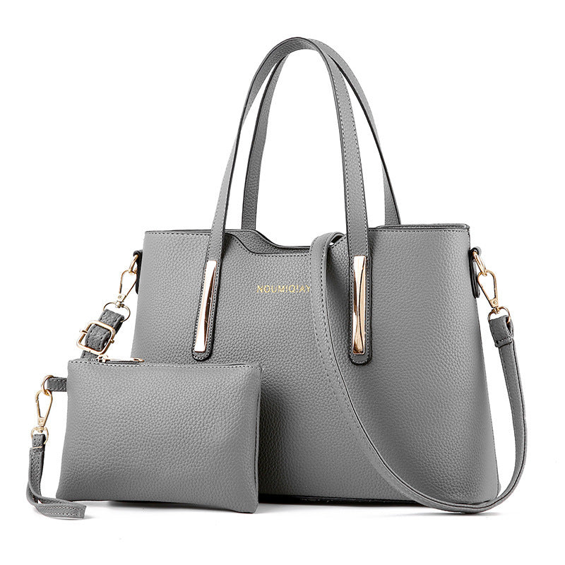Women Fashion Casual Large-Capasity Handbag Two-Piece Set