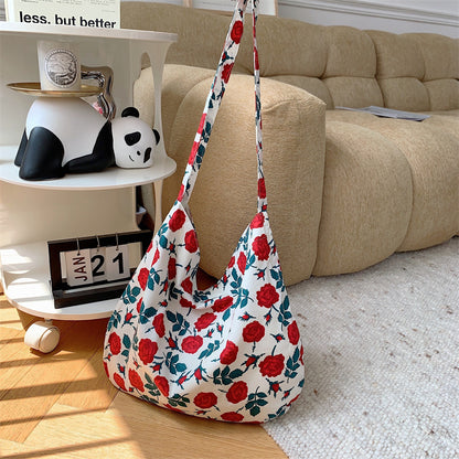 Casual Printed Large Capacity Shoulder Shopping Bag