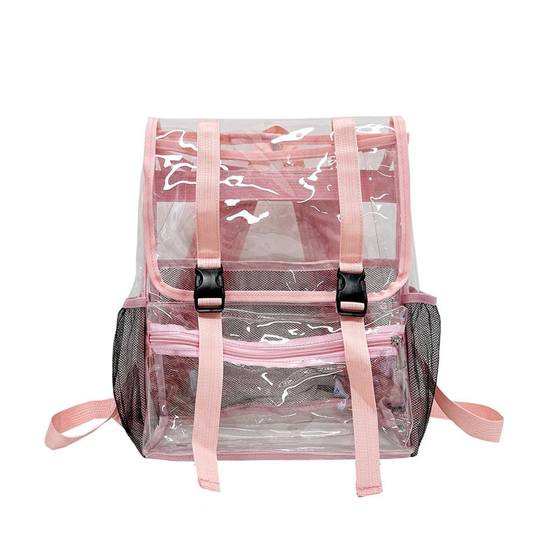 Fashion Clear Large Capacity Pvc Backpack